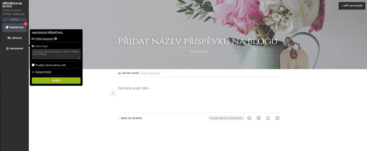 Meta popis blogu