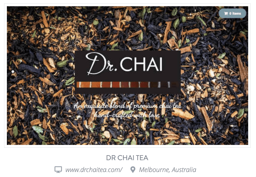 Nume de domeniu pentru comerțul electronic Dr. Chai Tea