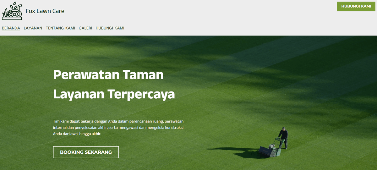 Template Perusahaan Lanskap dari Strikingly