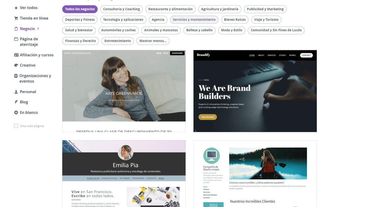 Plantillas empresariales sorprendentes