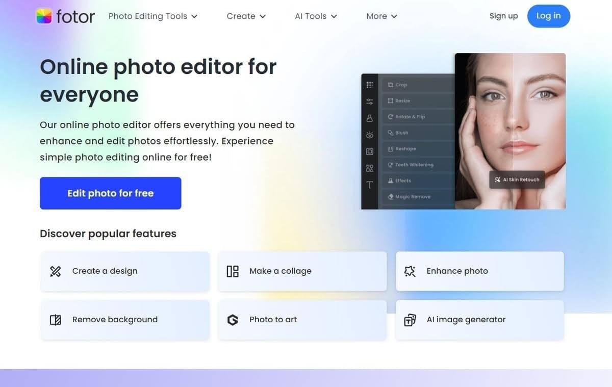 Sitio web de fotografía