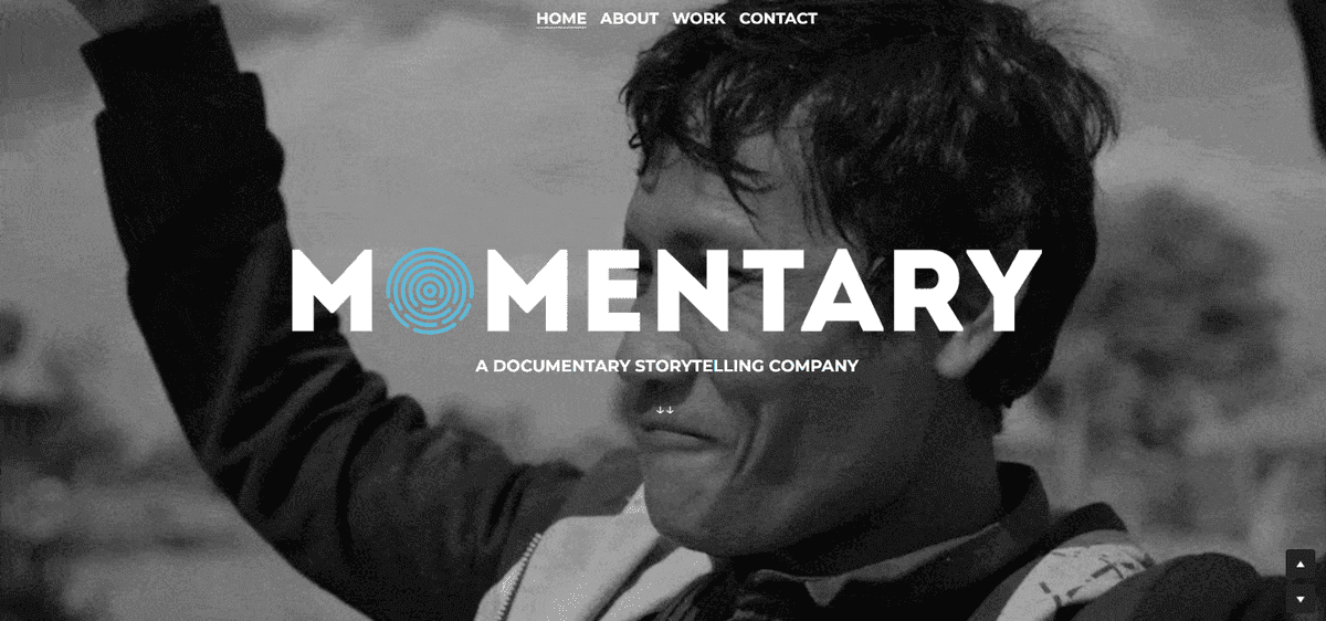 Membuat struktur situs web dengan Strikingly seperti Momentary