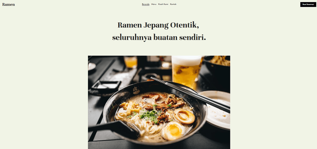 Templat Ramen dari Strikerly