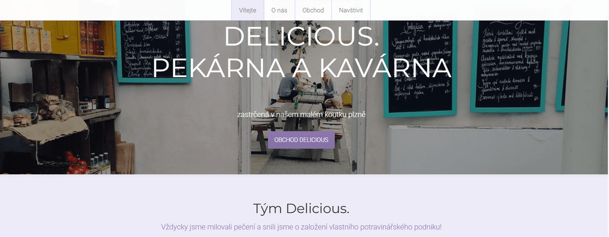 Šablona návrhu minimalistických webových stránek pro malé firmy