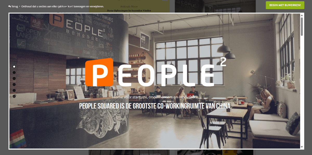 Website Homepage Op Strikingly - Duidelijke Kop en Tagline