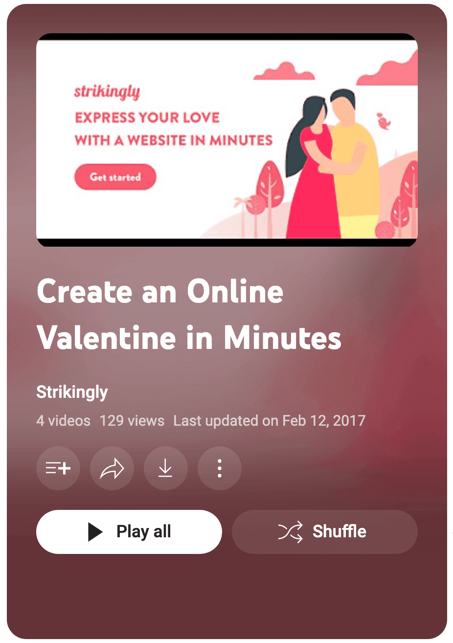 Gambar mini YouTube dari saluran YouTube Strikingly