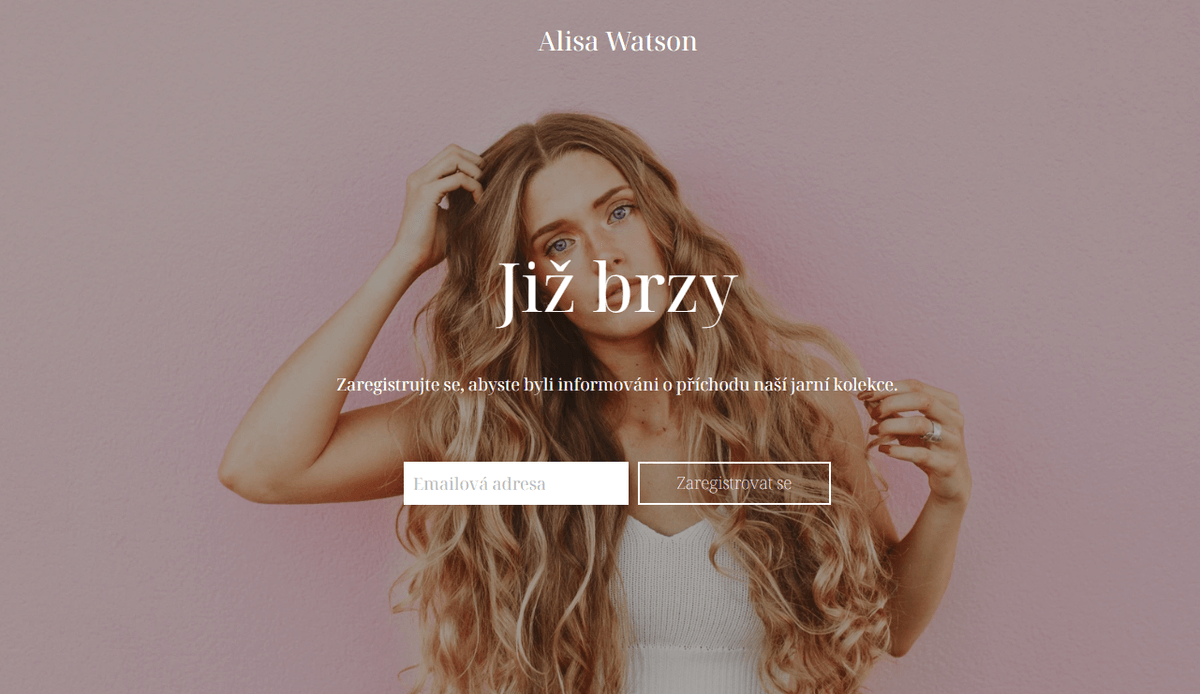 Šablona od Strikingly, která se brzy objeví