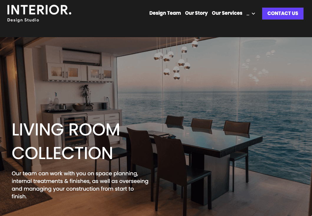 Templat Interior dari Strikerly