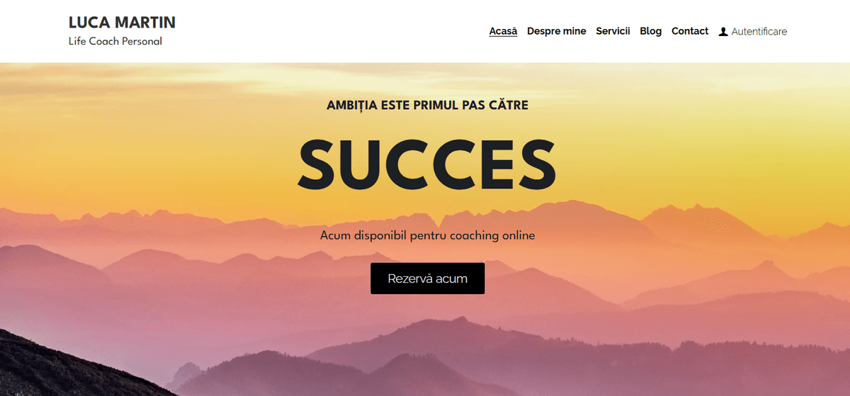 Șablon de antrenor personal de viață