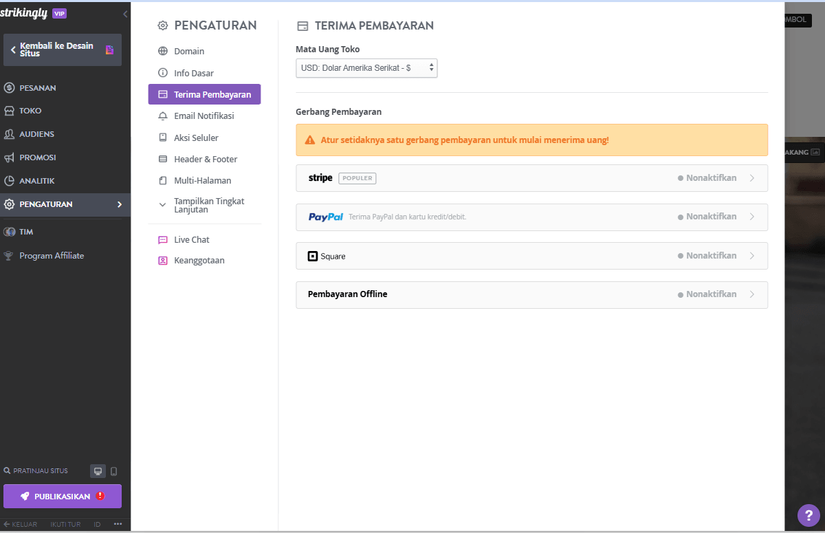 Akuntansi E-niaga - Khusus untuk E-niaga - Siapkan Metode Pembayaran