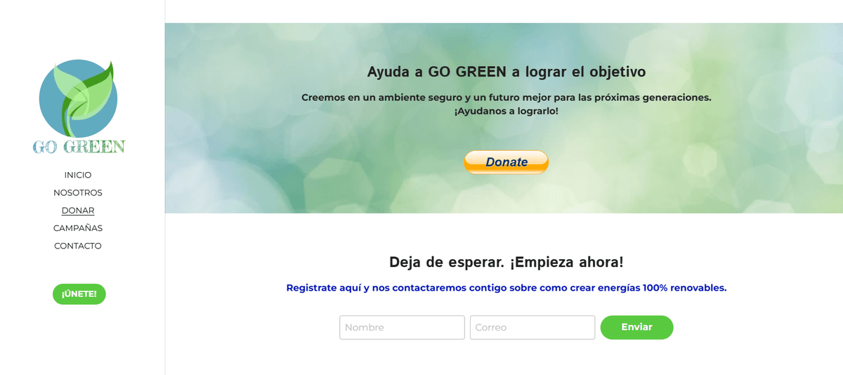 Plantilla GoGreen