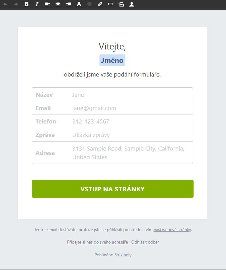 Personalizovaná automatizace e-mailů