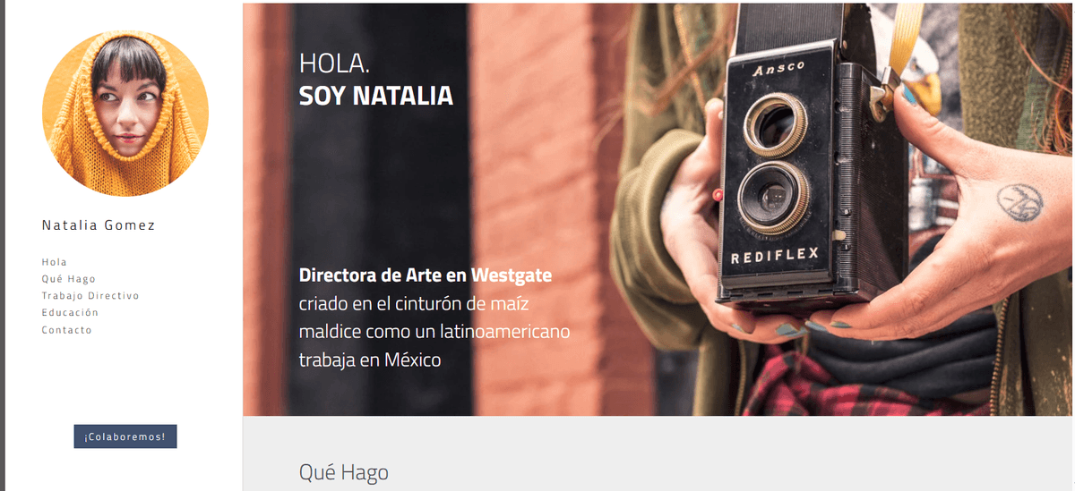 Plantilla elegante de Strikingly