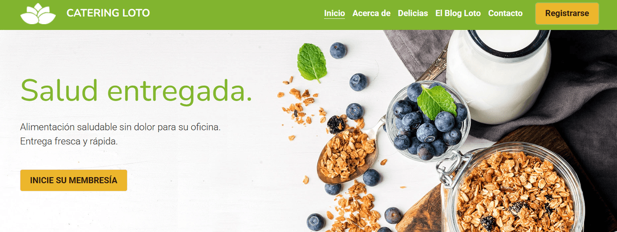 Plantilla de loto de Strikingly