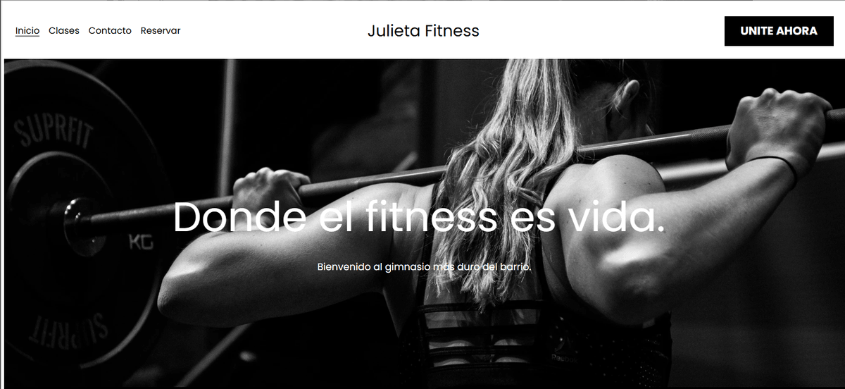 Plantilla de jeans fitness de Strikingly