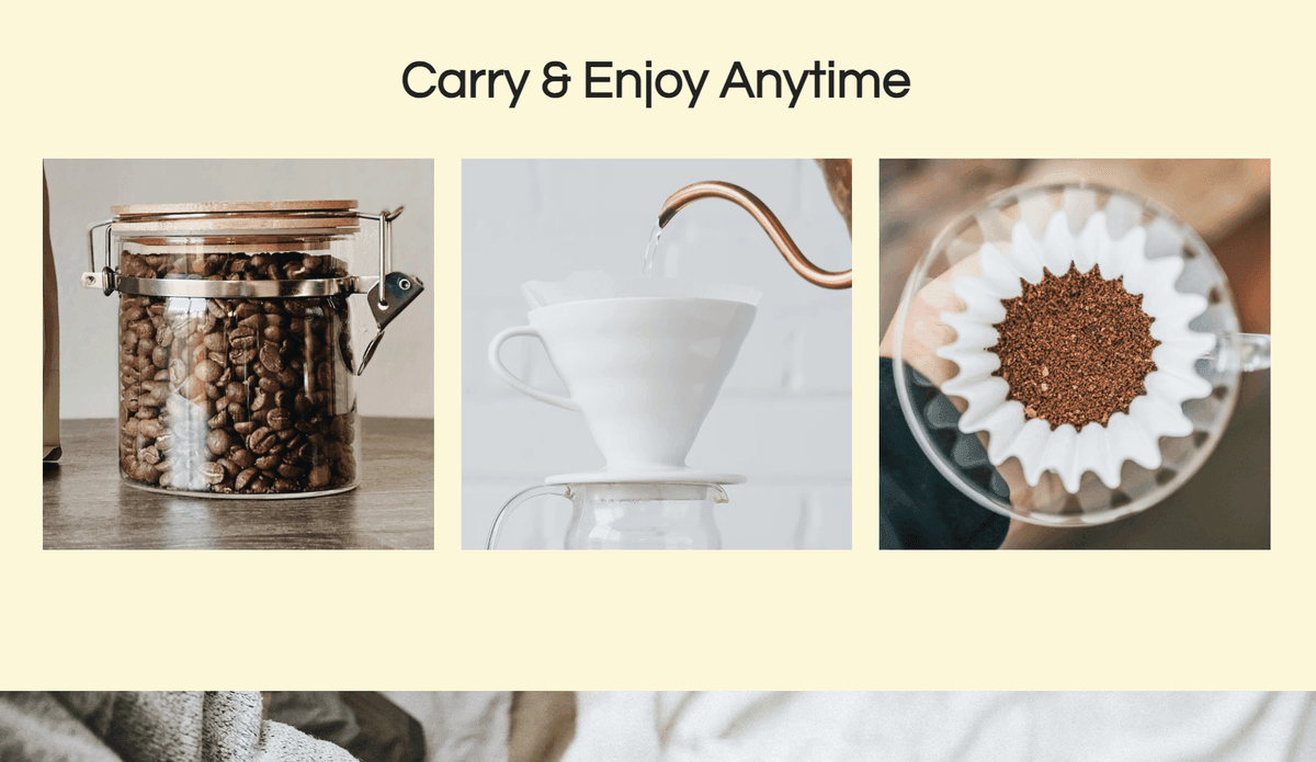 Plantilla CosmoBrew de Strikingly