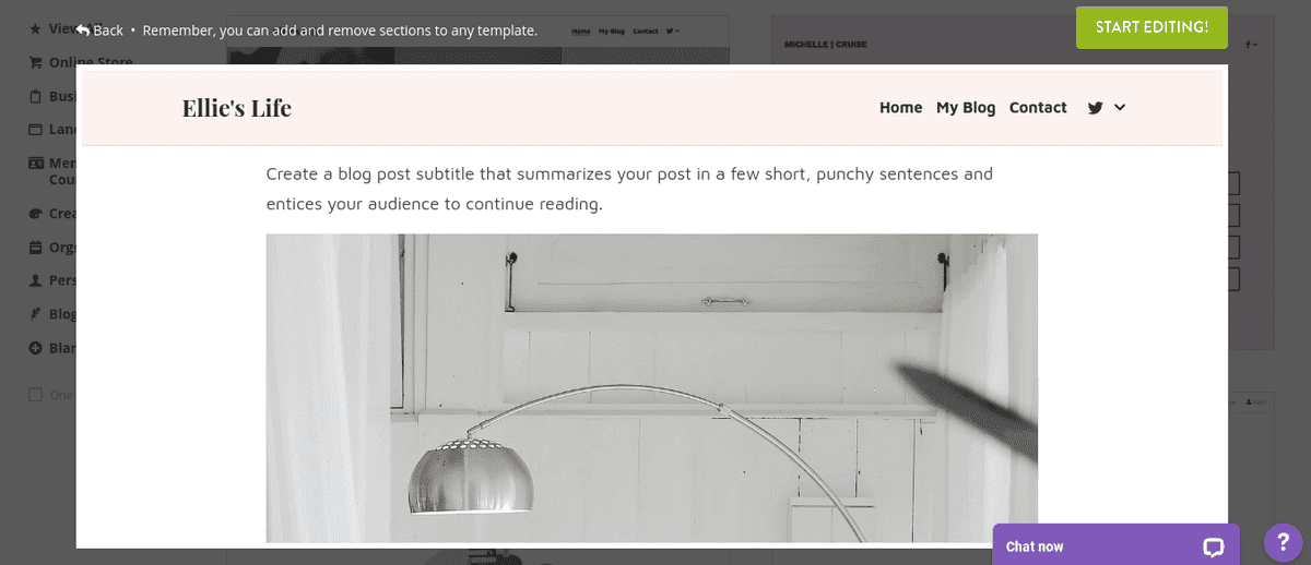 Langkah-Langkah Menulis Postingan Blog di Strikingly - Add Media