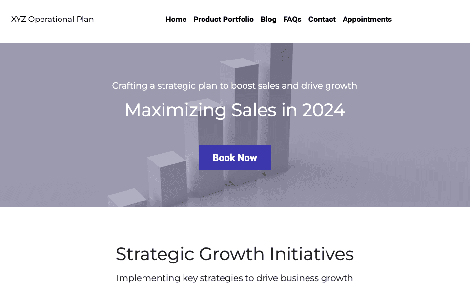 Webové stránky pro operační plánování