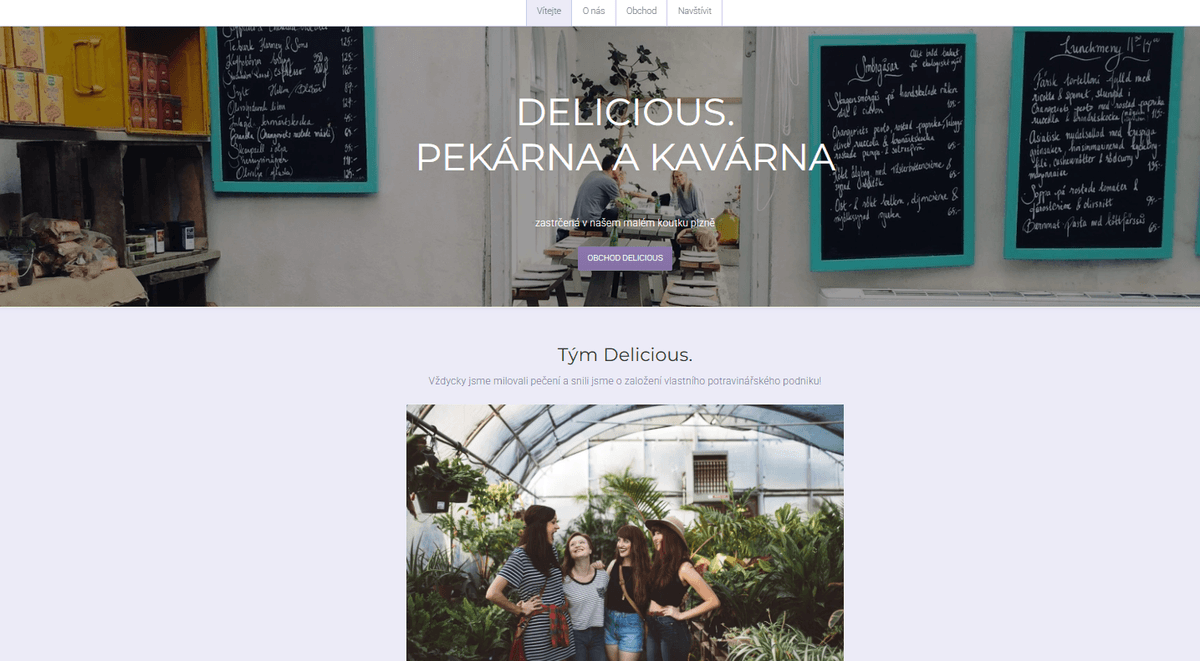 Šablona minimalistického blogu o jídle