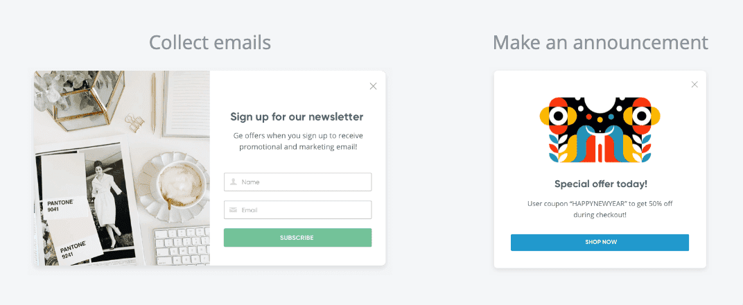 Pop Ups sorprendentemente llamativos