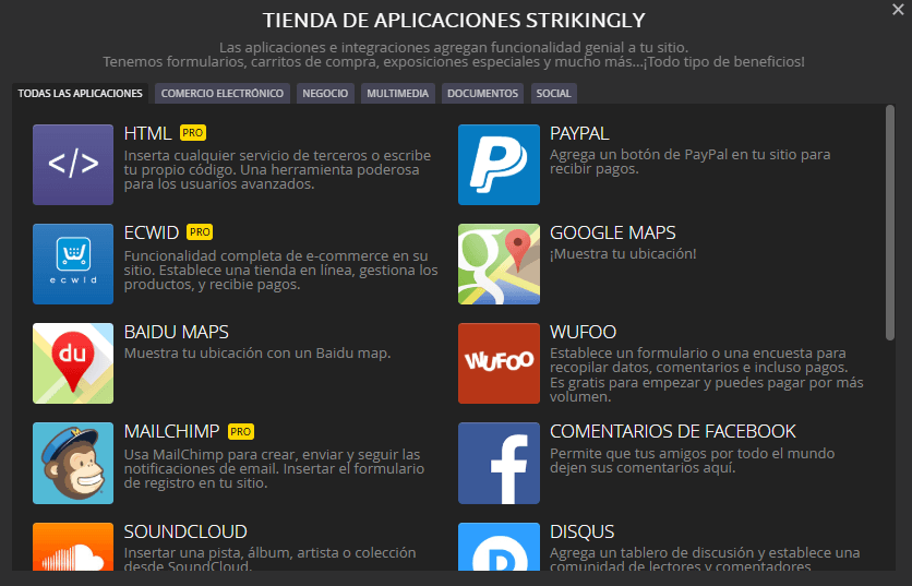 Tienda de aplicaciones sorprendente