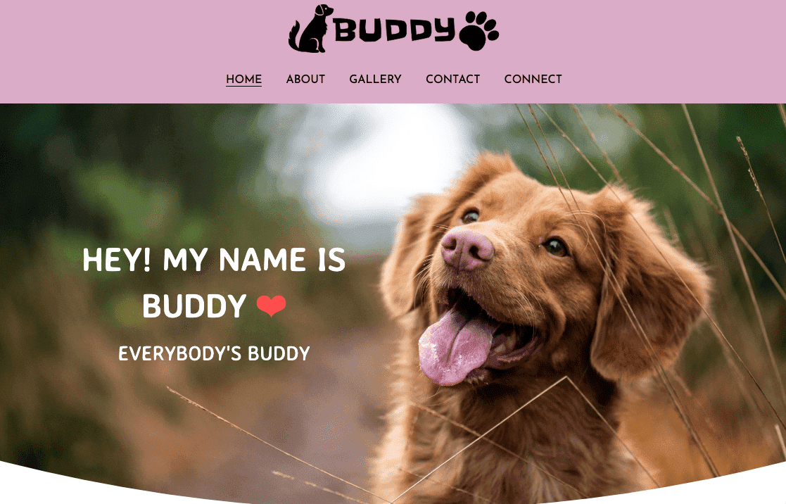 Templat Teman dari Strikerly