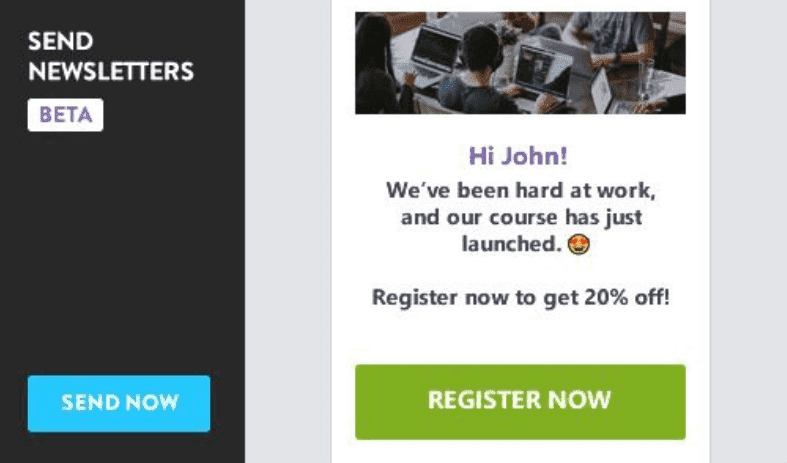 Boletín informativo Strikingly