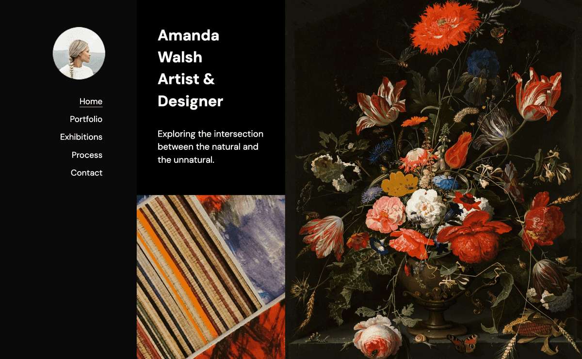 Plantilla de equinoccio de Strikingly