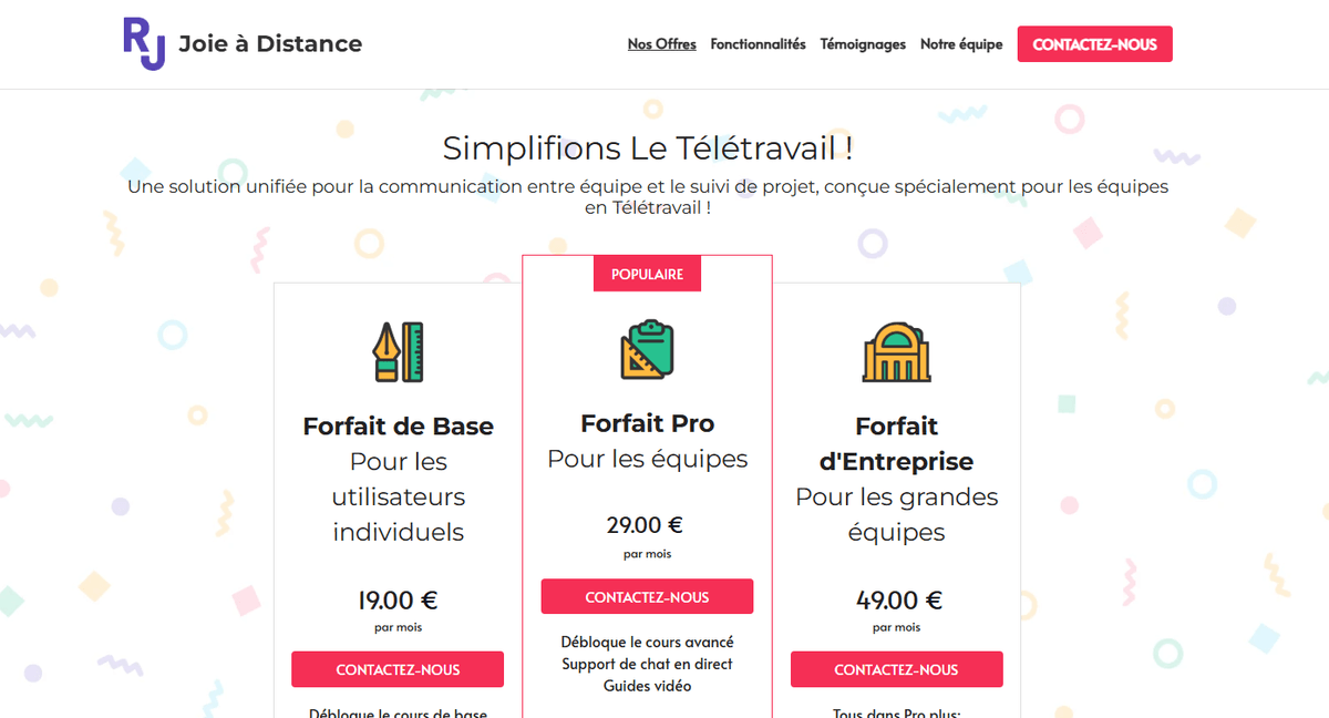 Conception d'une page d'accueil pour les membres avec des offres exclusives et des témoignages