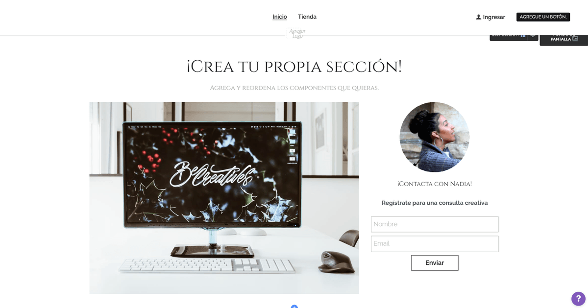 Sorprendentemente, crea tu propia sección