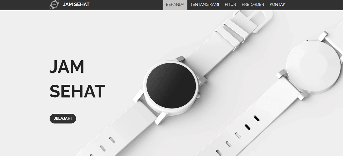 Templat HealthWatch dari Strikerly