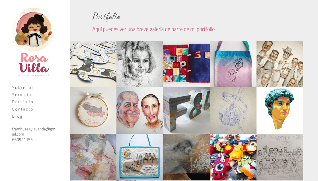 Portfolio artistique de Rosa Villa