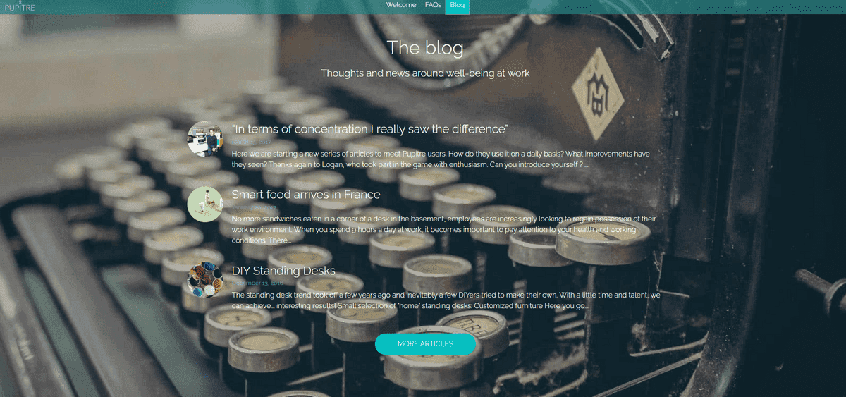 Jak založit blog jako Pupitre