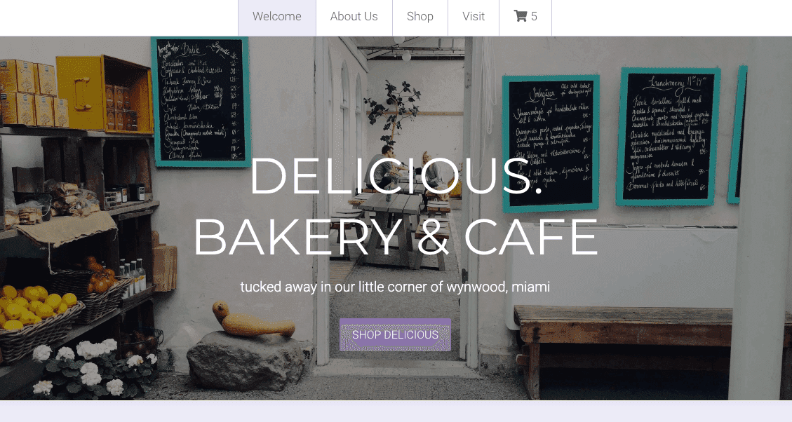 Plantilla minimalista de Strikingly