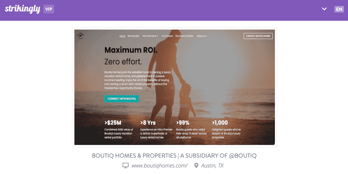 Nombre de dominio de Boutiq Homes