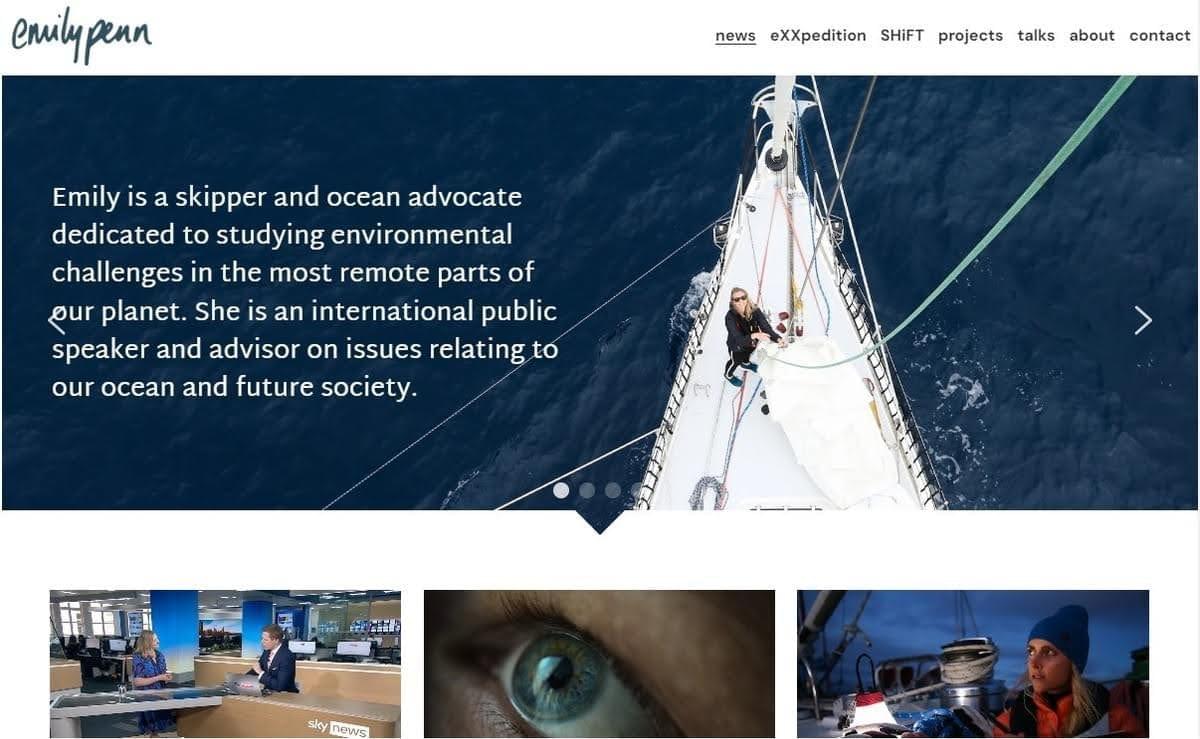 Sitio web de Emily Penn