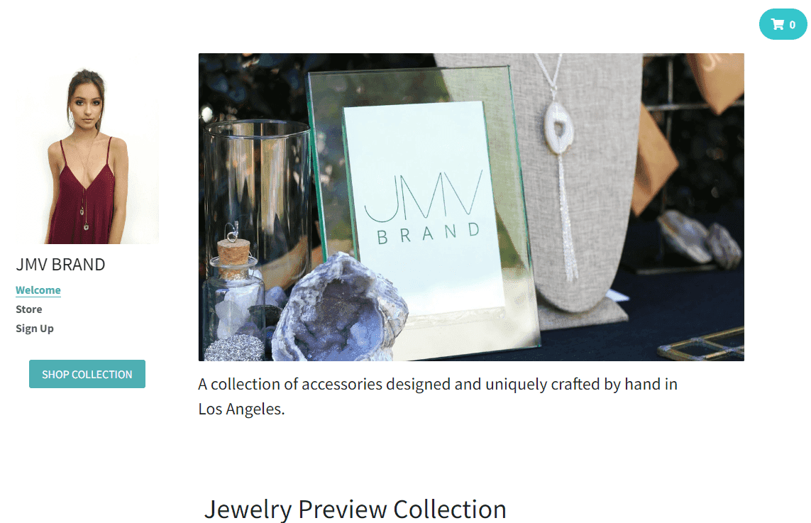 Plantilla de tienda limpia de Strikingly