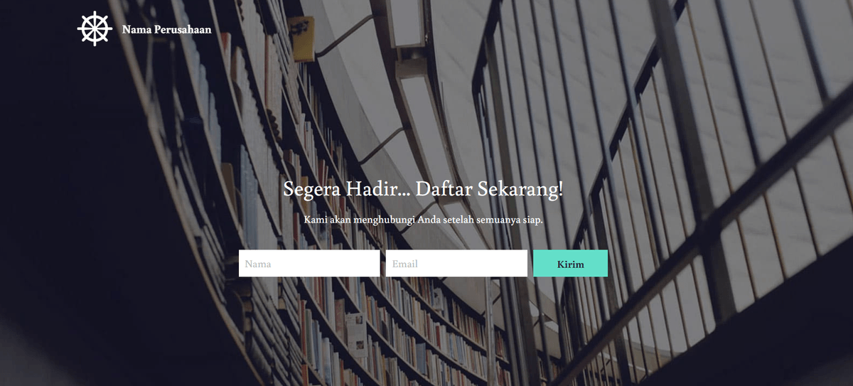 Templat Sampul Sederhana dari Strikenly