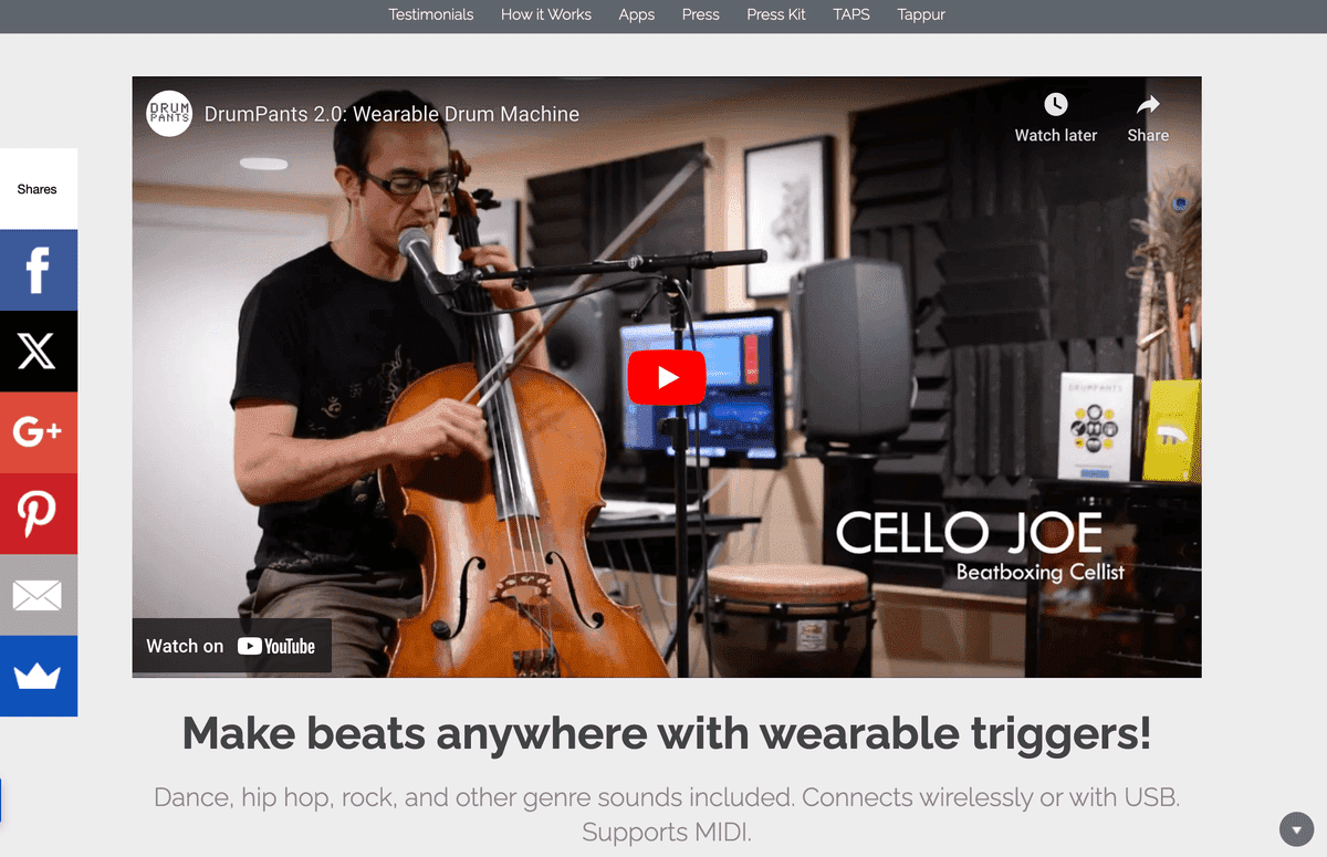 Vídeo musical de Drumpants