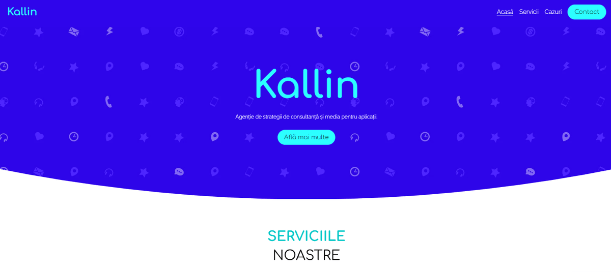 Șablon Kallin de la Strikingly