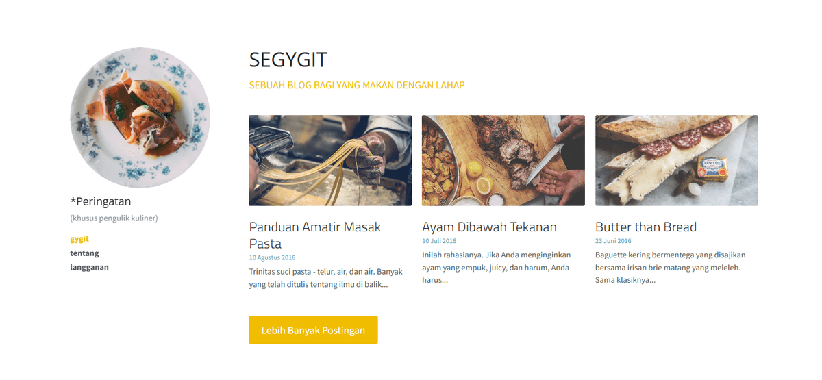 Template Ukuran Byte dari Strikingly