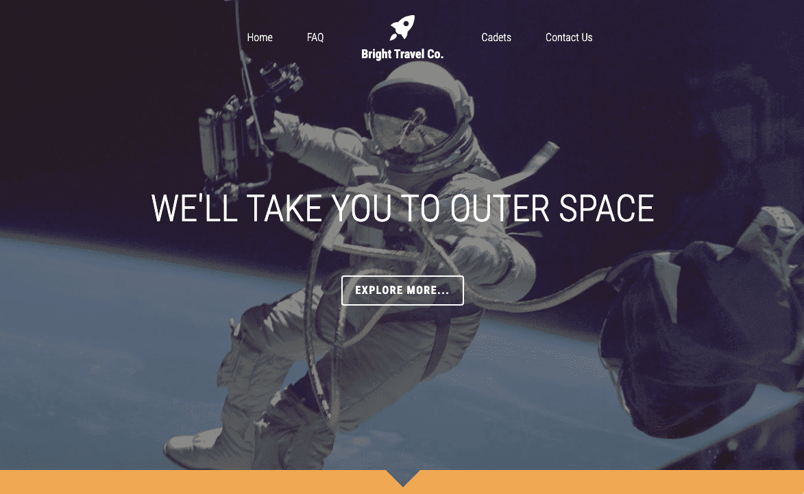 Templat Startup Perjalanan Menarik dari Strikenly