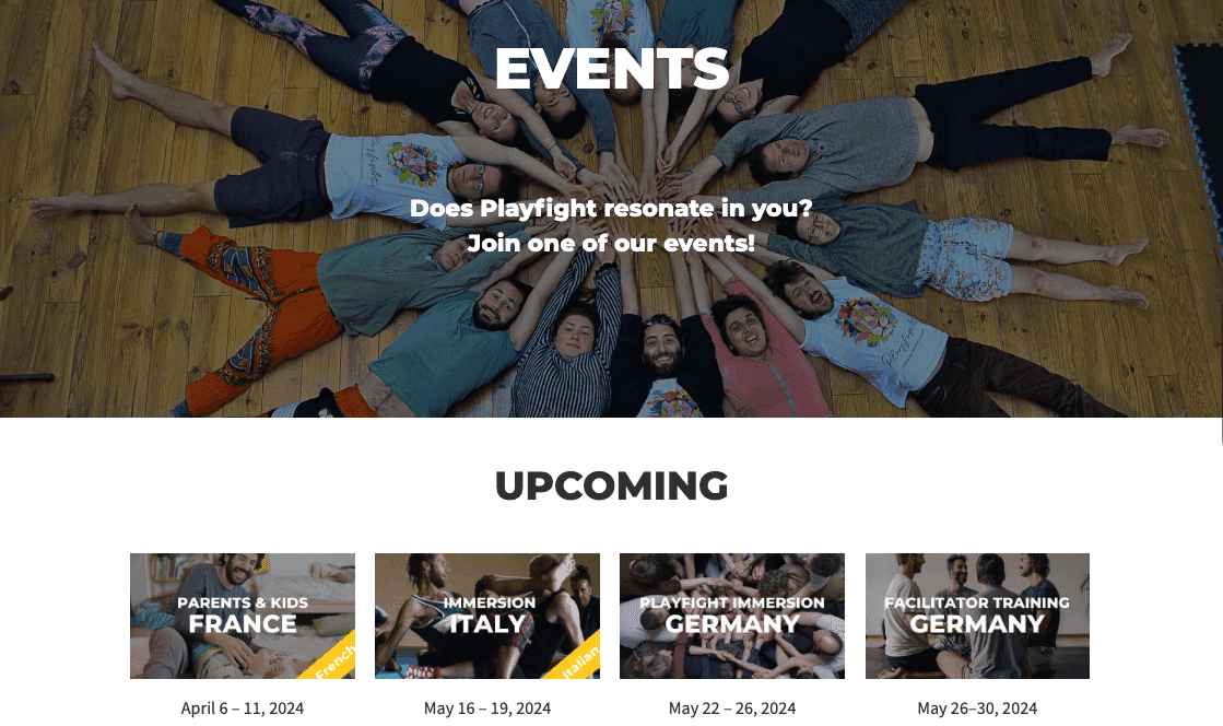 Webové stránky Playfight: Vytváření pozitivního prostředí