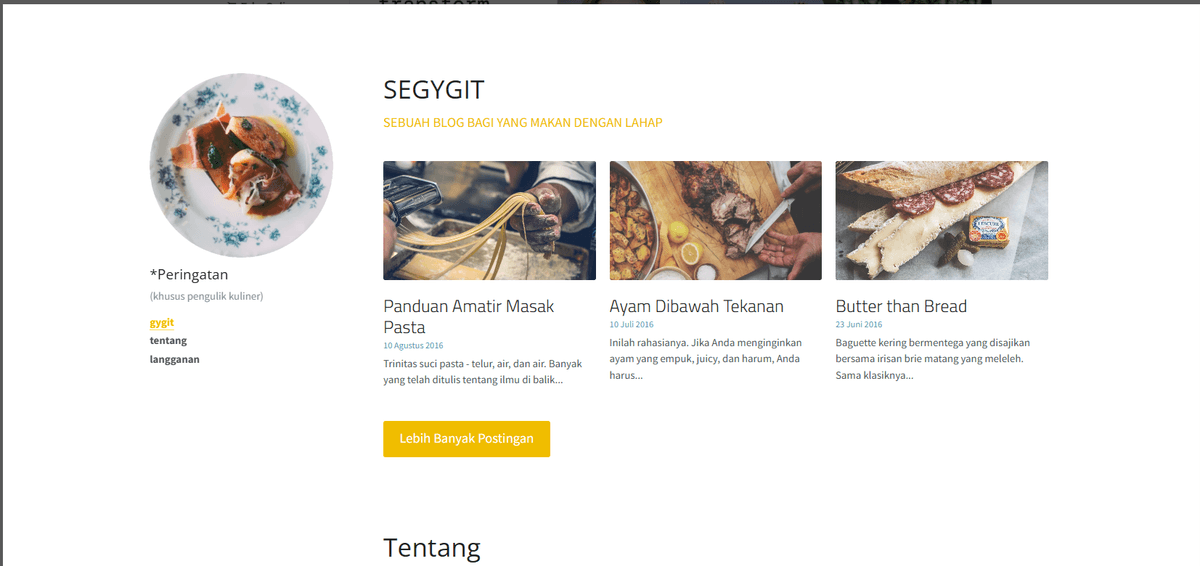 Byte Sized Blog Template