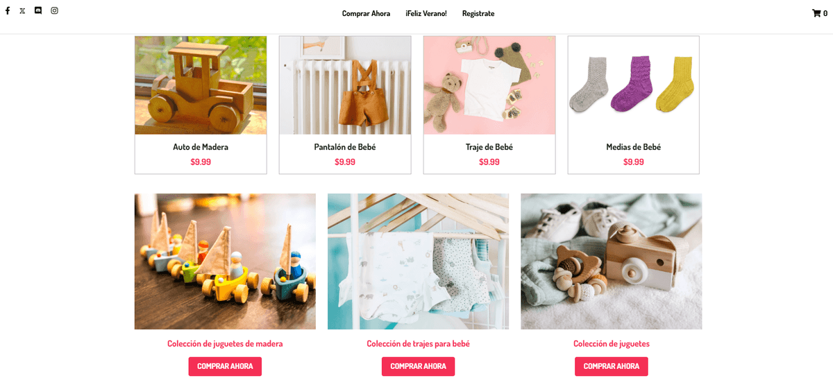 Plantilla Peggi de Strikingly