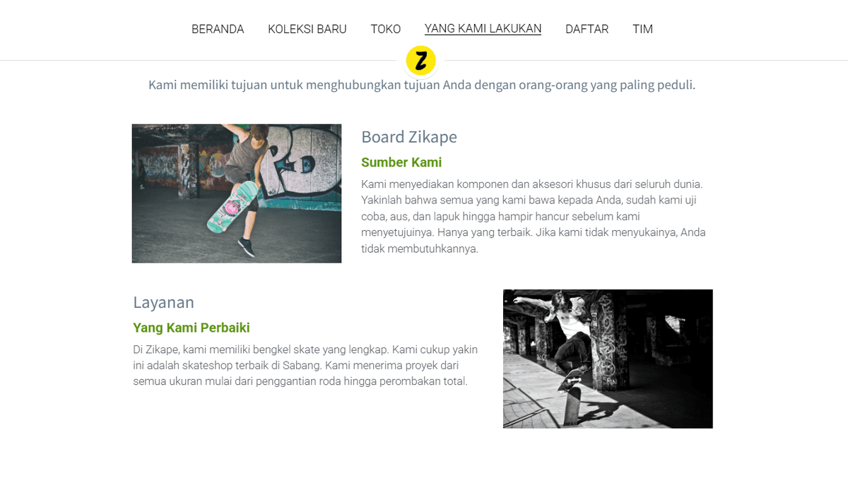 Templat Toko Online Zikape
