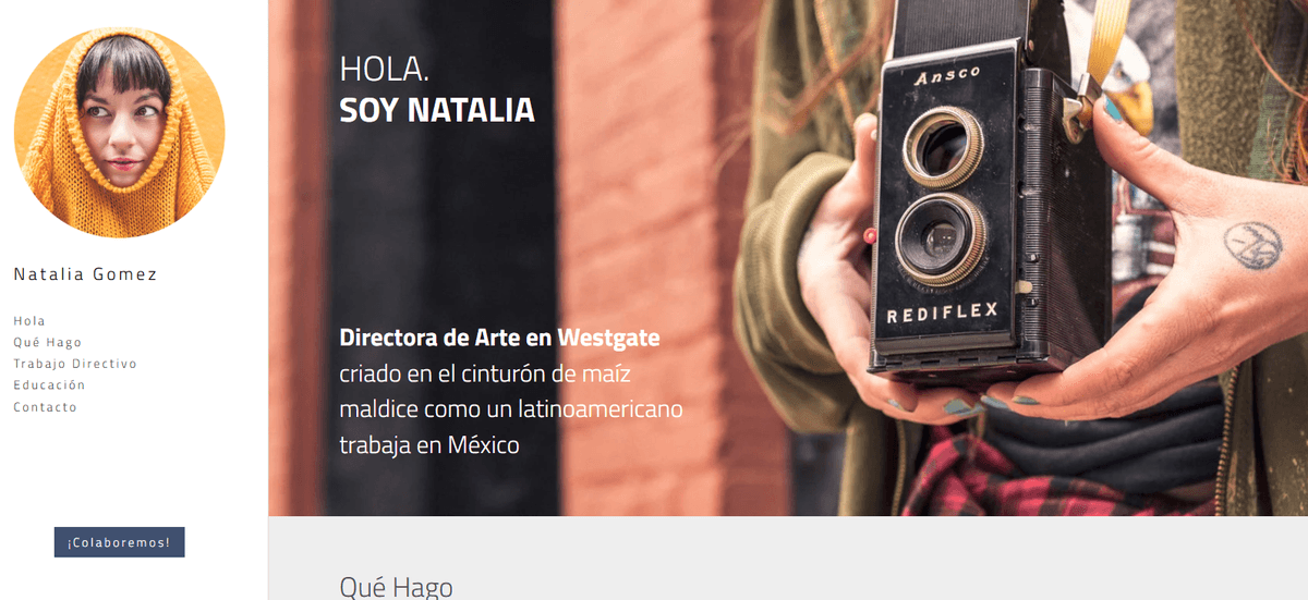 Plantilla elegante de Strikingly