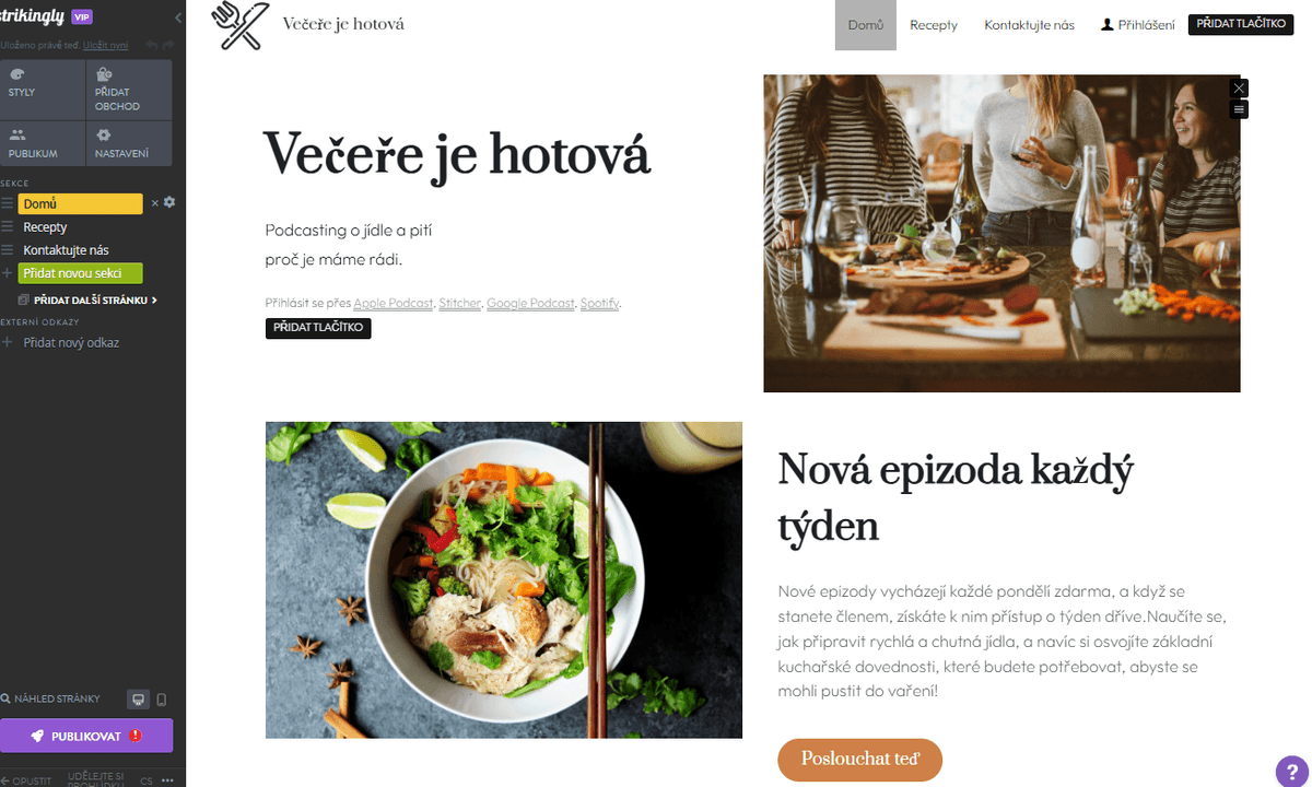 Tipy pro copywriting pro Strikingly - Pravidelně aktualizujte obsah