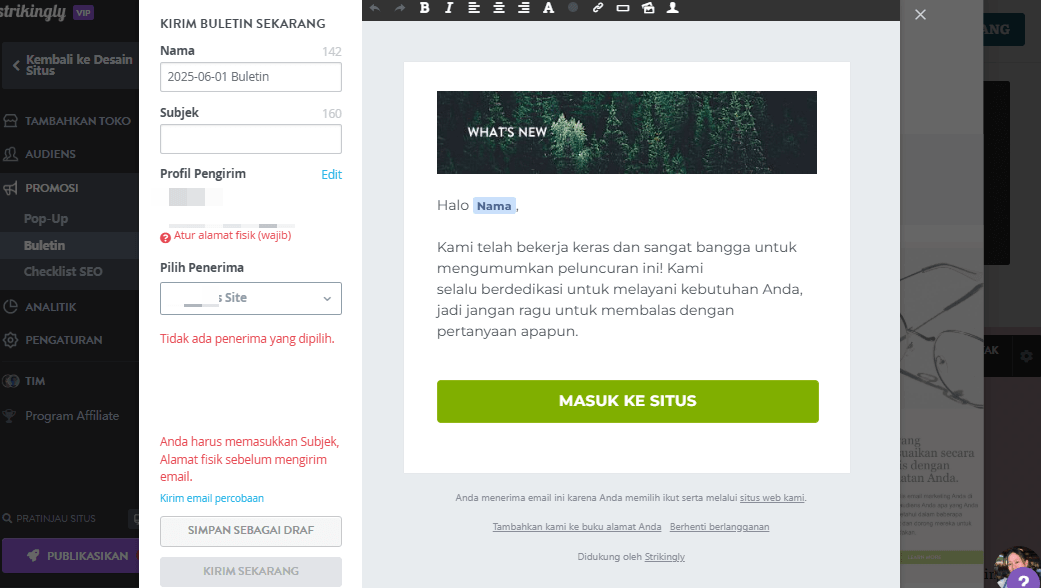 Peran Strikingly dalam Pemasaran Rujukan - Otomatisasi Email