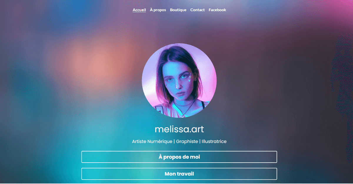 Modèle de biographie de Melissa